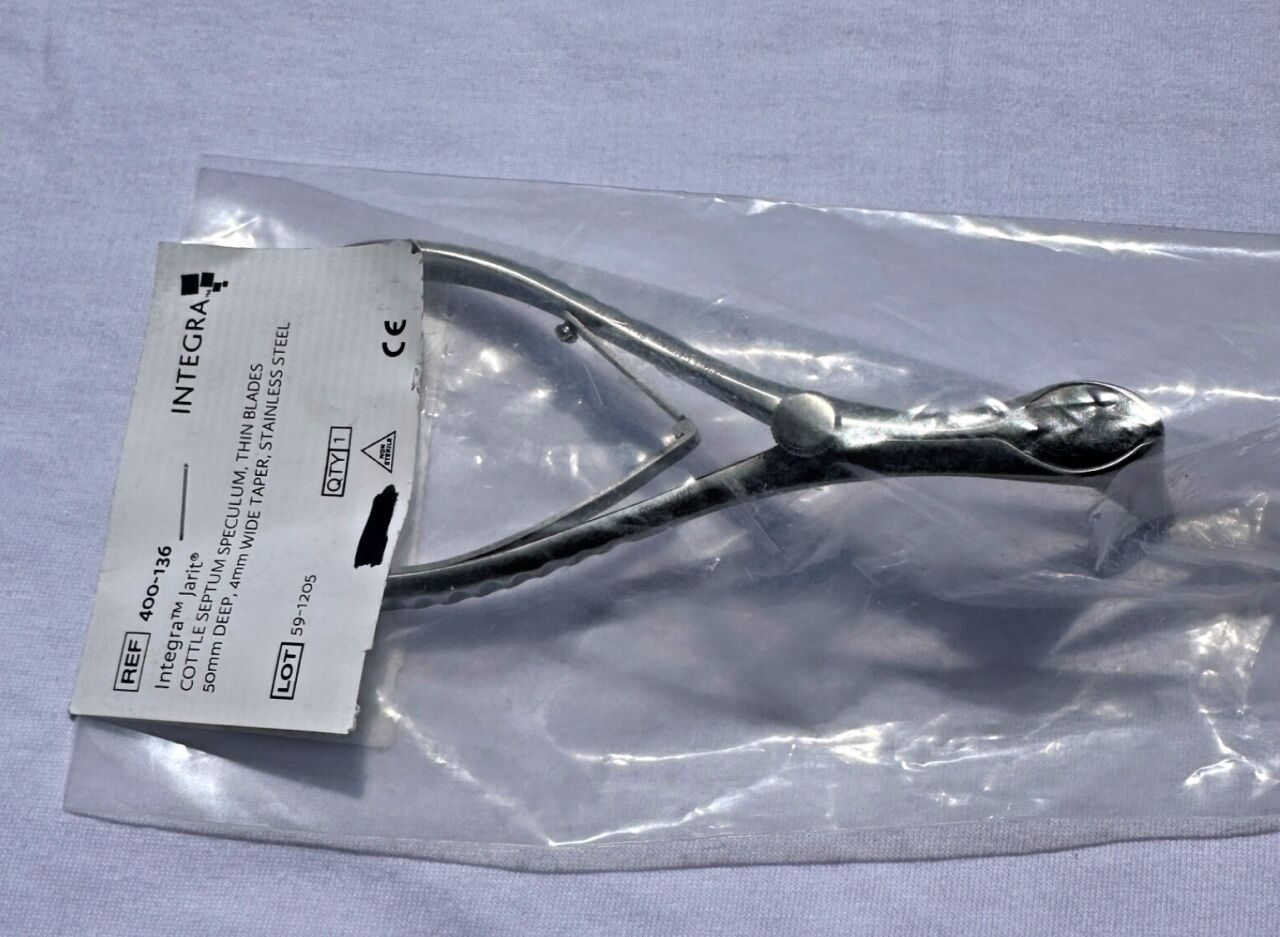 JARIT 400-136 Cottle Septum Speculum Thin Blades 50mm Deep 4mm Wide Taper — photo 3