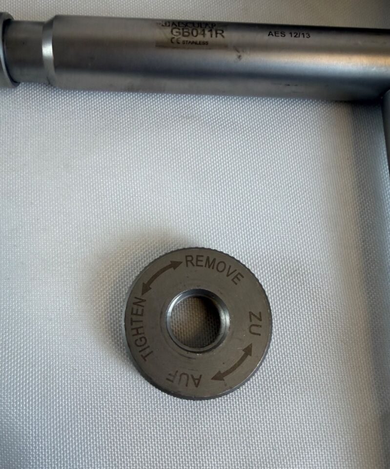 AESCULAP GB040 Manual Bone Mill & Accessories w/ Sterilization Tray — photo 5