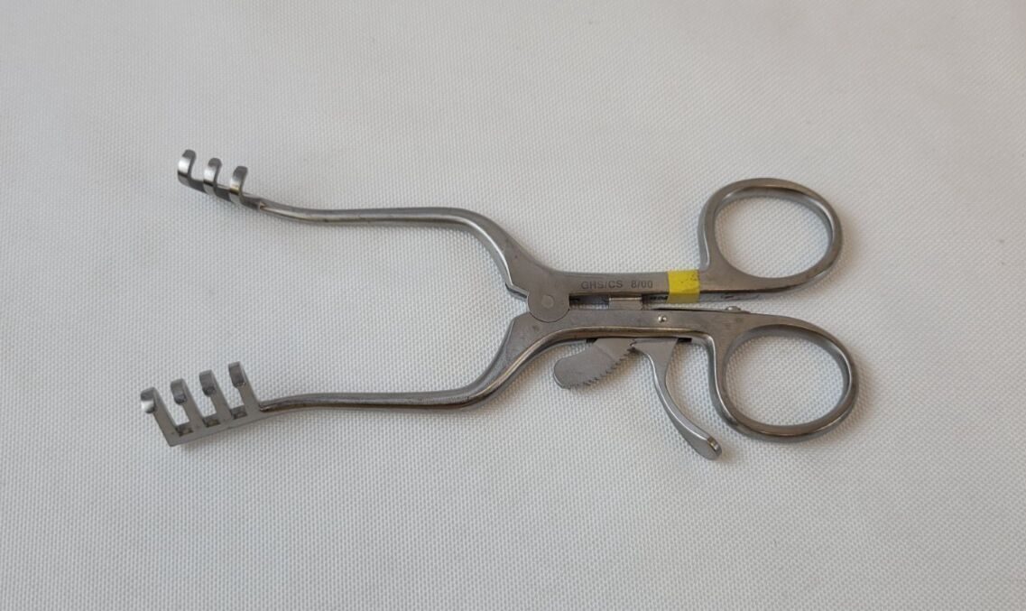 JARIT 205-151 Weitlaner Retractor, Self-Retaining, Blunt, 3 x 4 Prongs, 5-1/2" — photo 1