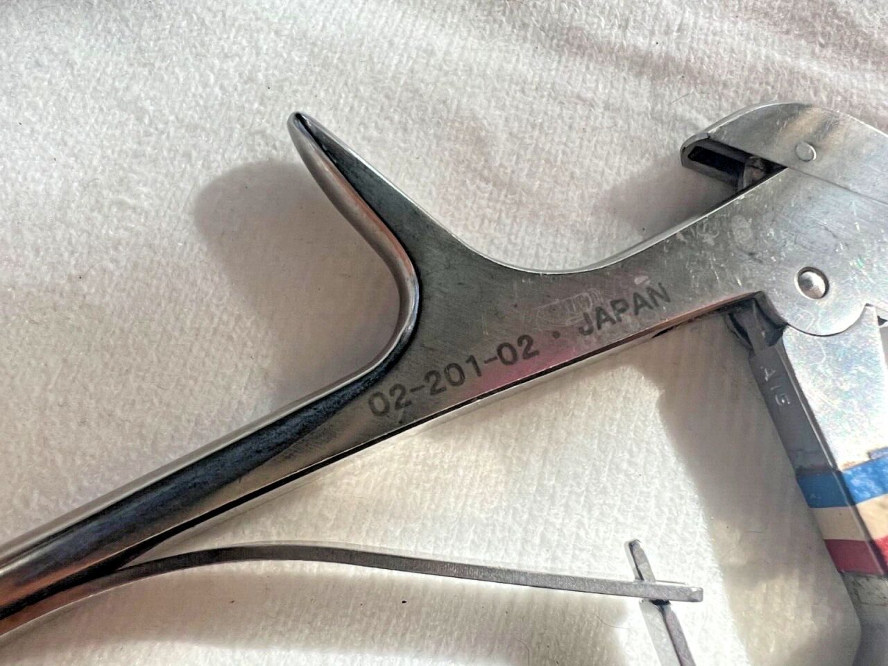 MIZUHO 02-201-02 Kerrison Rongeur 2mm X 40deg UpBite 7" Length — photo 2