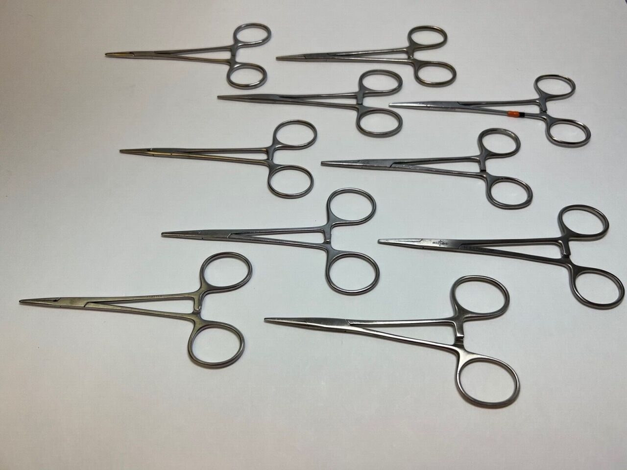 PILLING  Lot Of 10 Konig Hemostatic Straight Serrated Jaw Forceps
