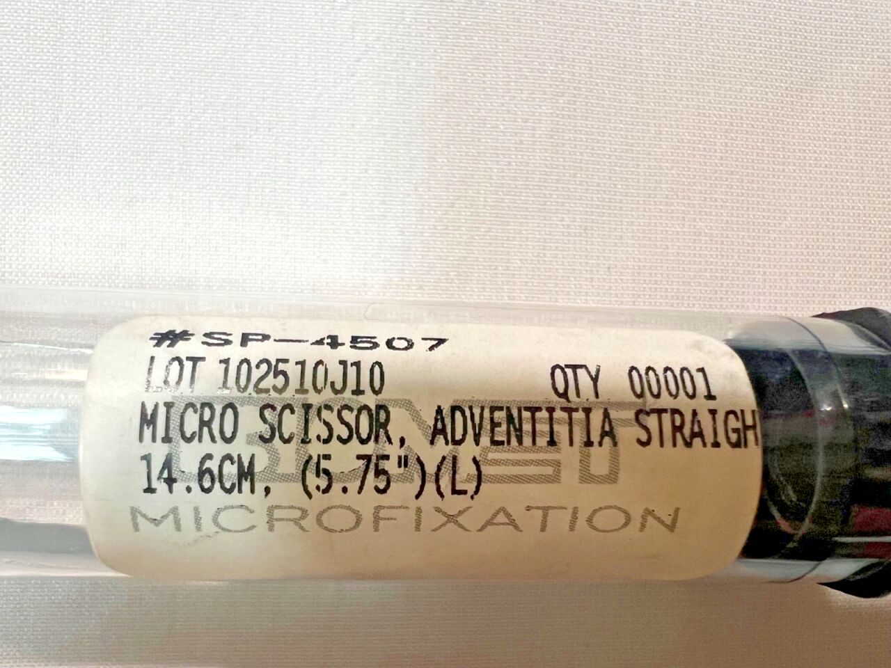 W. LORENZ SP-4507 Biomet Microfixation Adventitia Micro Scissors 5-3/4" Length — photo 2
