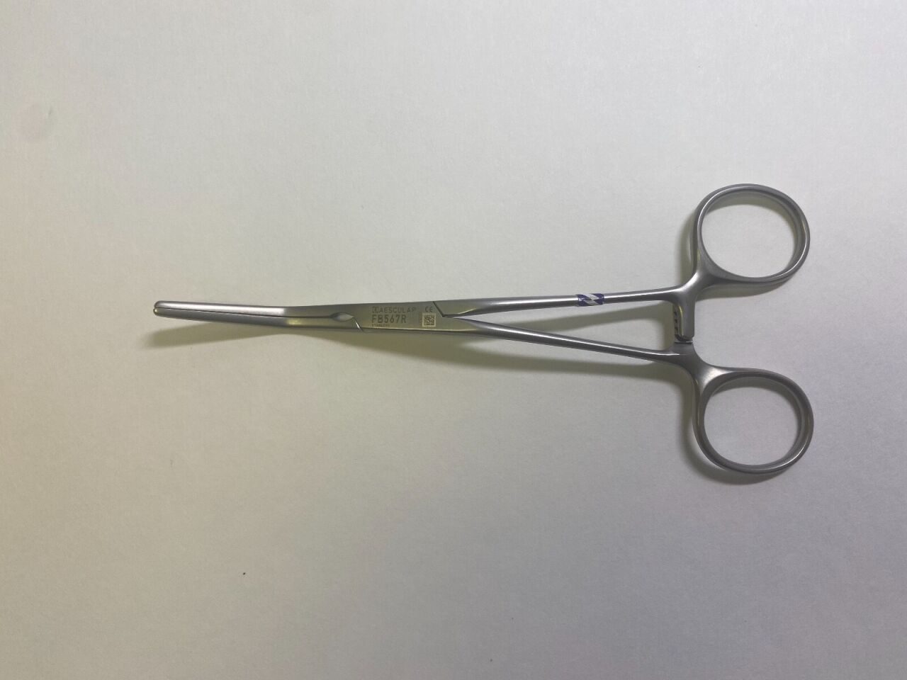 AESCULAP FB567R DeBakey Tangential Occlusion Clamp Curved