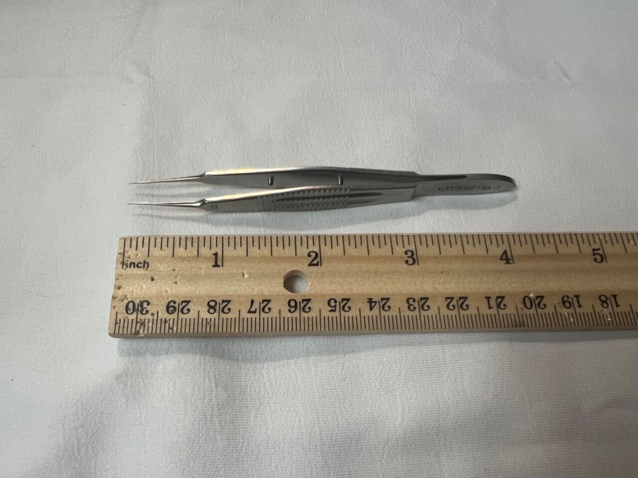 ACCUTOME AF5180C Castroviejo Straight Suture Tying Forceps 1x2 Teeth 4-1/4" L — photo 4