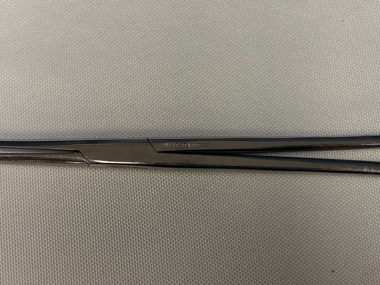 SKLAR  White Tonsil Seizing Forceps Curved Jaw — photo 2