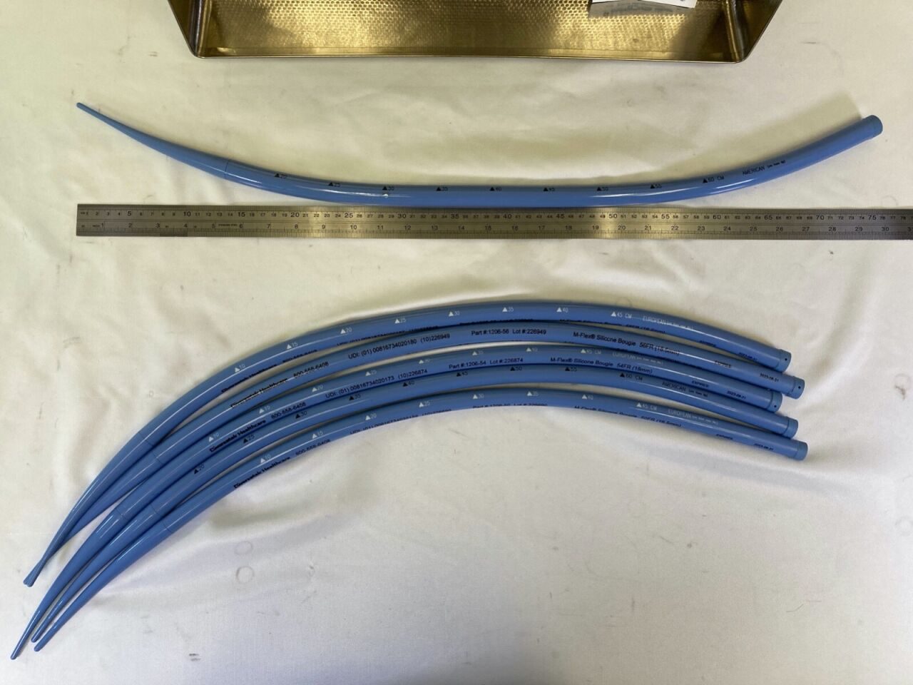 MEDOVATIONS 60FR-50Fr M-Flex Blue Silicone Maloney Tapered Esophageal Bougie Set — photo 8