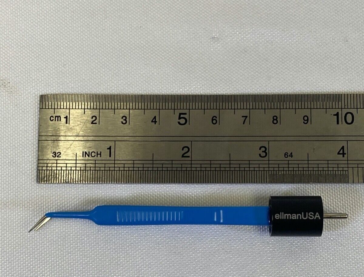 ELLMAN J3 30-0117 Angled Tip McPherson Bipolar Forceps 0.5mm x 3.5" Ophthalmic — photo 10