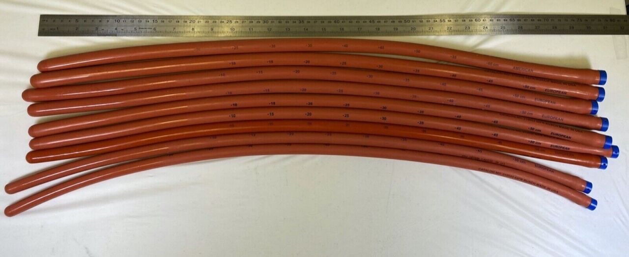 RUSCH TELEFLEX 60mm-44mm Tungsten Set of 9 Maloney Tapered Bougies w/ Tray — photo 6