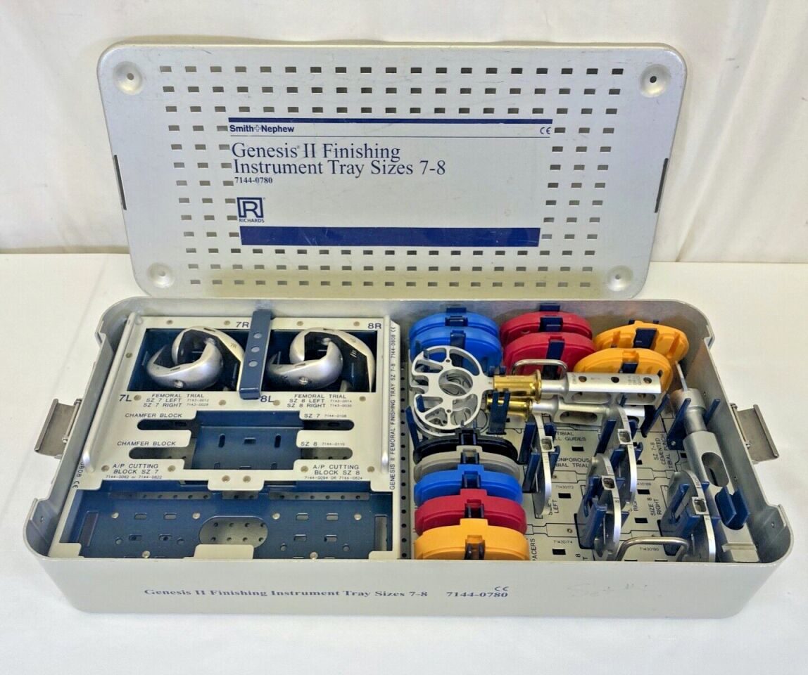SMITH & NEPHEW 7144-0780 Genesis II Finishing Sizes 7-8 Instrument Tray