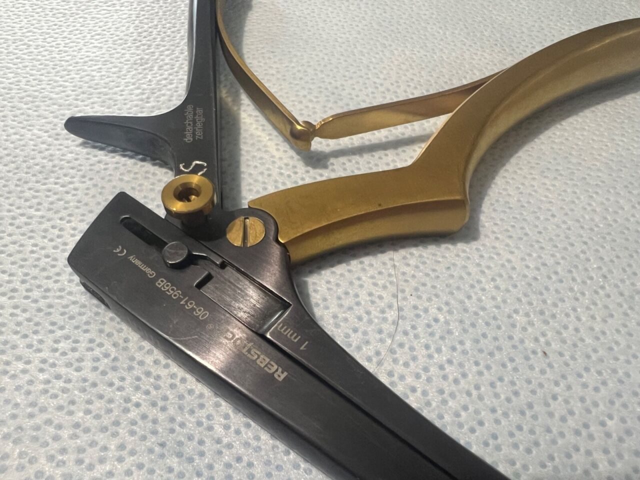 REBSTOCK SURGICAL 06-61-956B Laminectomy Kerrison Rongeur 1mm X 40deg X 8" Spinal — photo 4