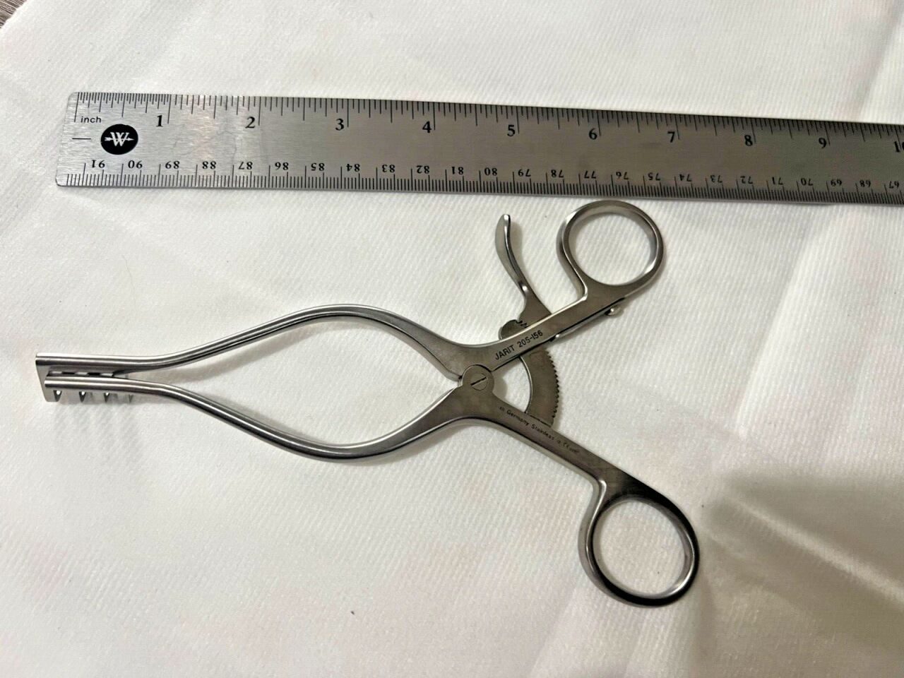JARIT 205-156 Weitlaner Retractor 3x4 Blunt Prongs 6-1/2" Length — photo 6