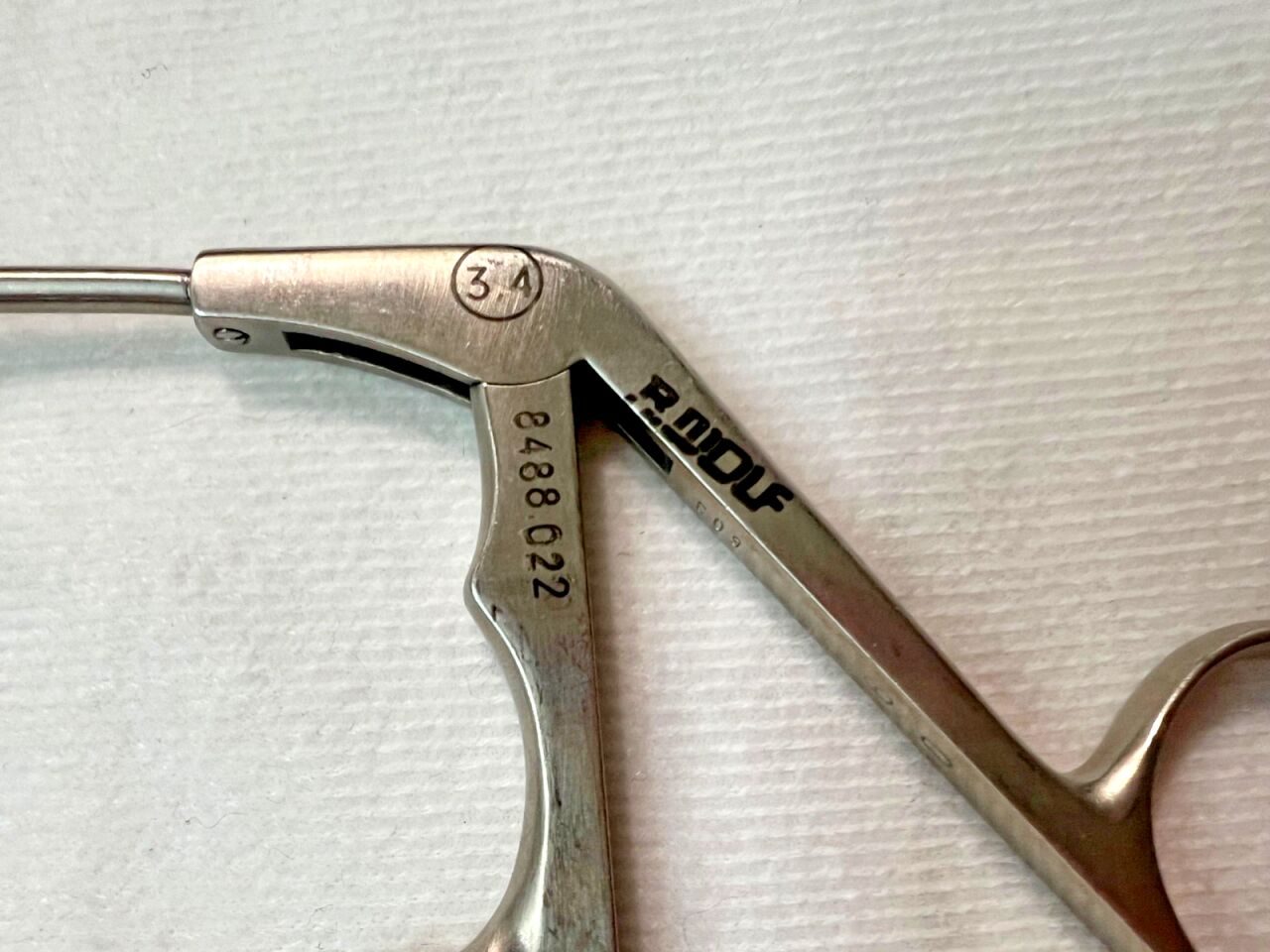 R. WOLF 8488.022 Right Hooked Punch Forceps 3.4mm X 6" Length — photo 5