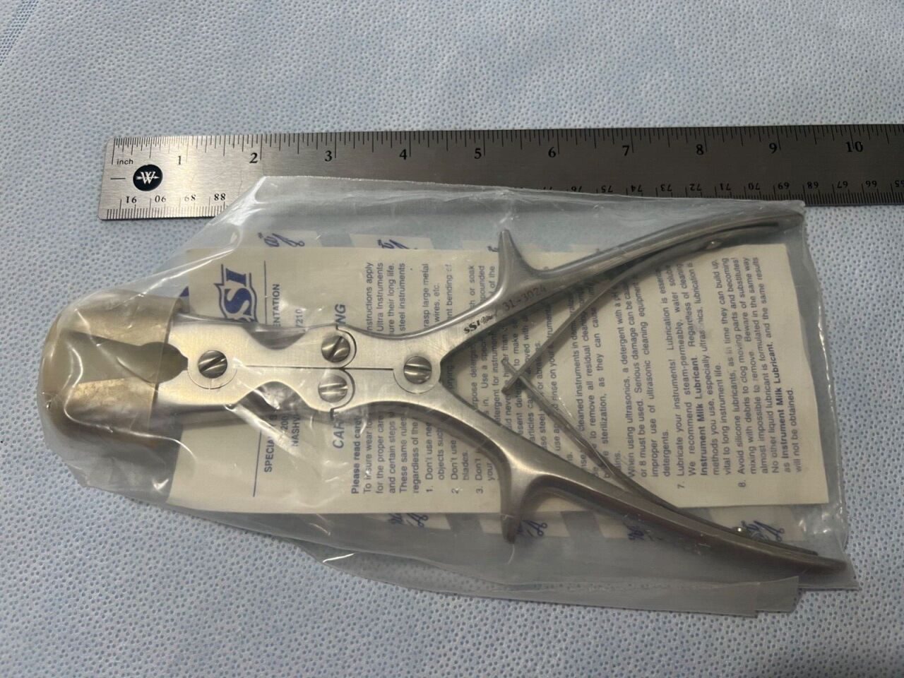 SSI ULTRA 31-3024 Double/A Straight Bone Rongeur 9" Length — photo 3