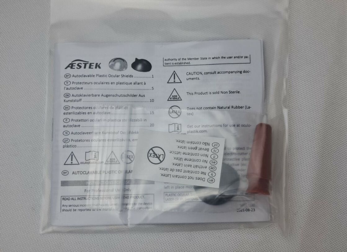 MARINA MEDICAL  3Pc Plastic Autoclavable Ocular Shield Set- 21.5mm, 25mm, 27mm — photo 8