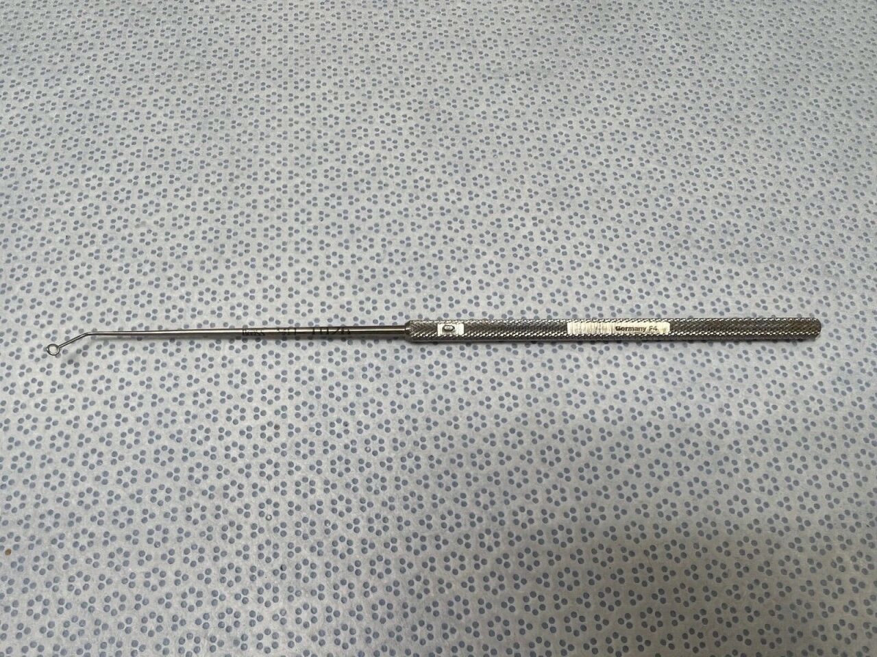 BOSS 90-1026 6" Curved Buck Ear Curette ENT