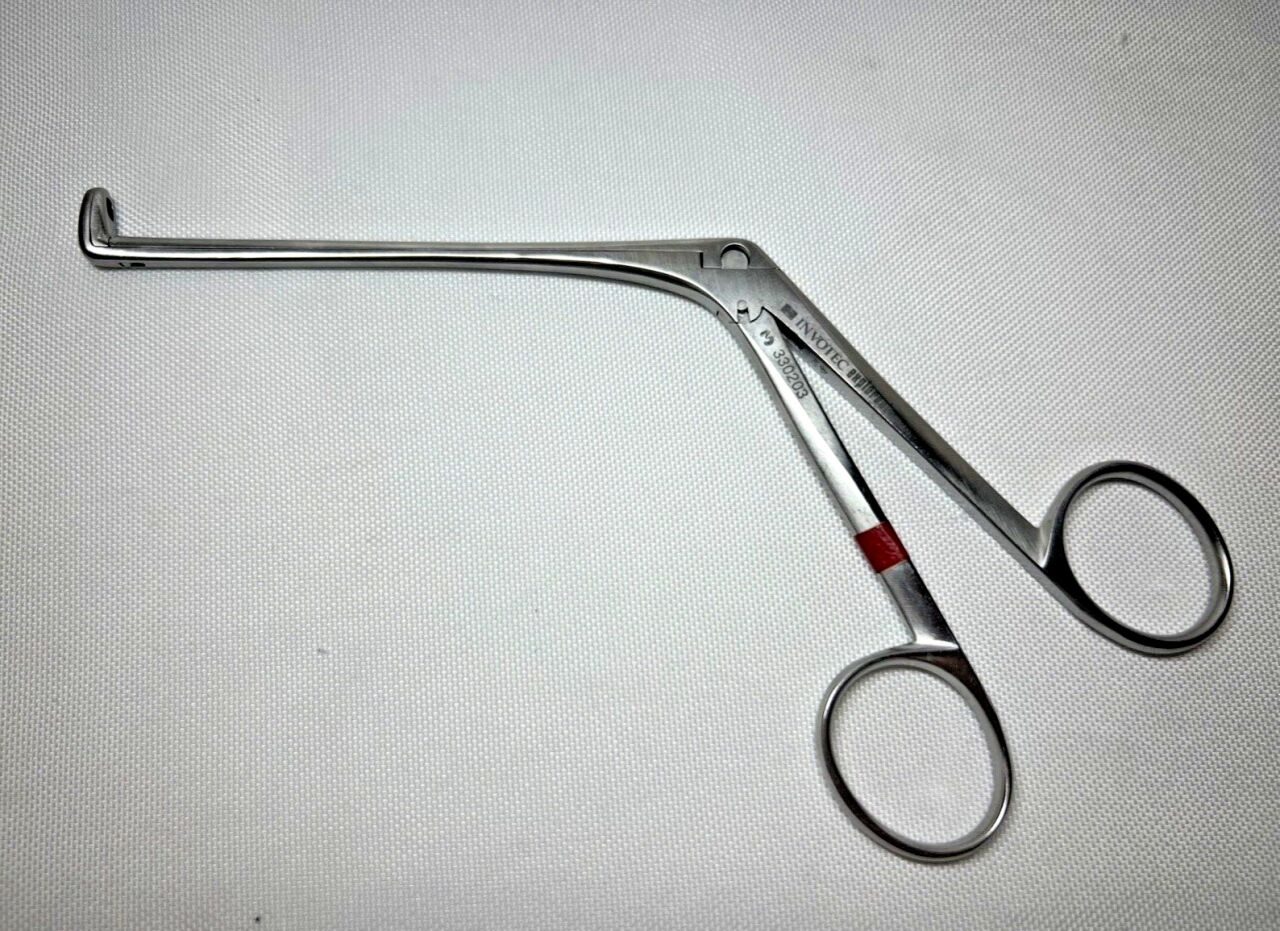 INVOTEC EXPLORENT 330203 90deg Upcurved 3mm/5mm Blakesley-Wilde Nasal Forceps — photo 1