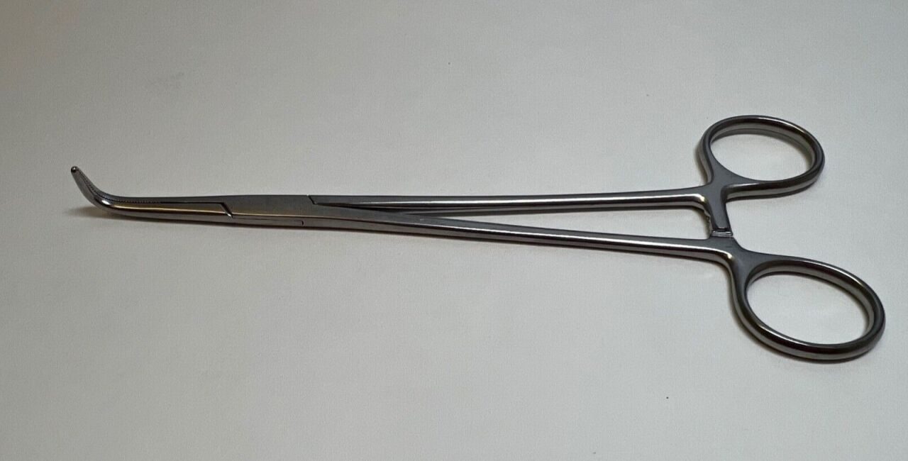 V. MUELLER CH1721 Kantrowitz Thoracic Clamp Angled Serrated Jaw 7.5" CVOR Cardio