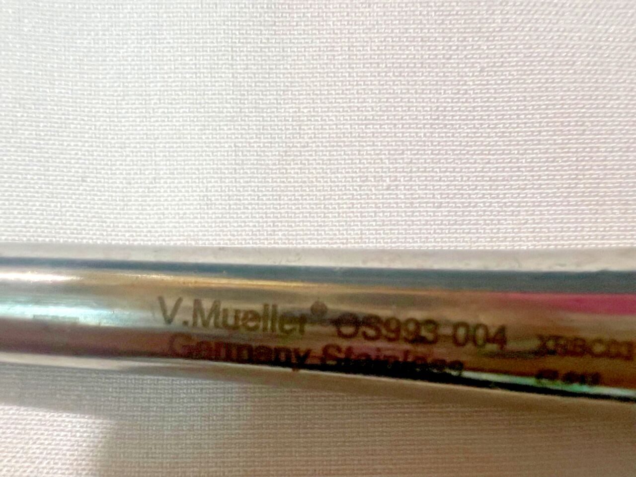 V. MUELLER OS993-004 Size 1 Straight Bruns Curette 4.7mm Cup 9" Length — photo 3