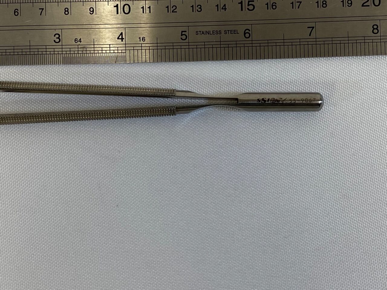 SSI ULTRA 55-9067 Ultra Micro Ring Tip Forceps Straight 1.0mm Tip 152mm Length — photo 4
