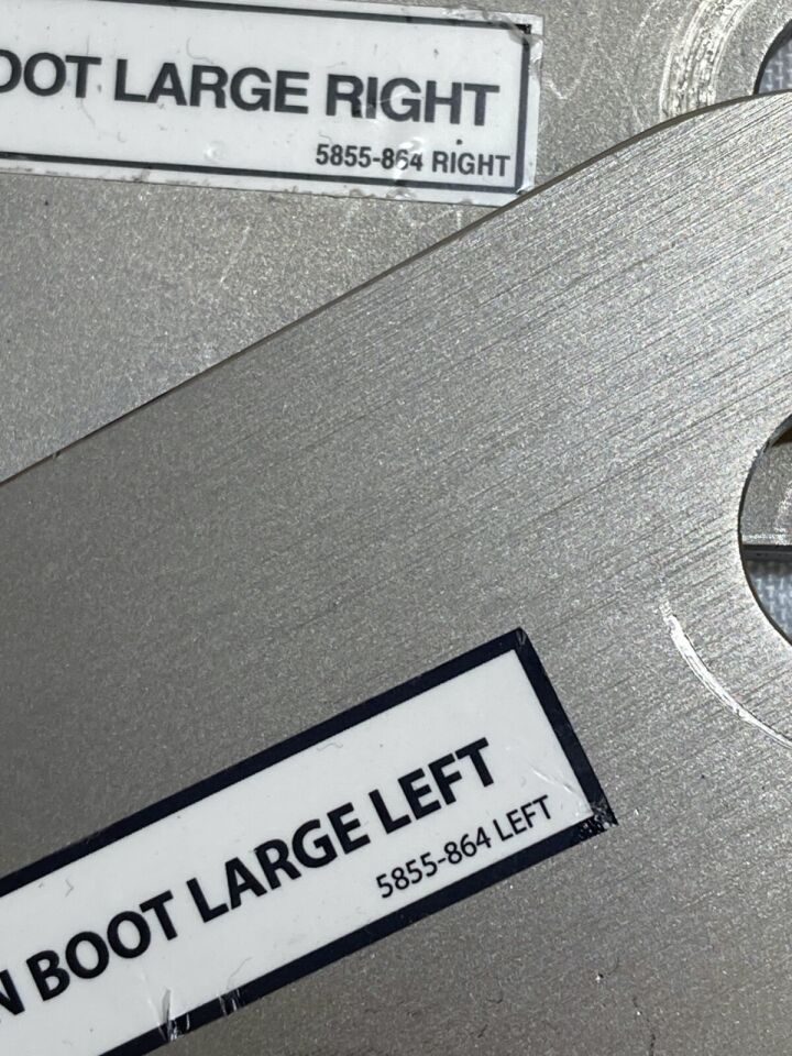 MIZUHO OSI 5855-864 P-2 Large Pair of Traction Boot Foot Plates L&R — photo 3