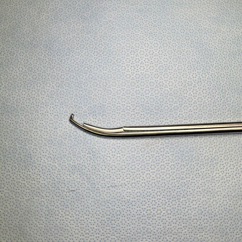 BOSS 70-0683L Foraminotomy Rongeur 3mm x 9mm Bite 40deg Up-Angled 12" Length — photo 5