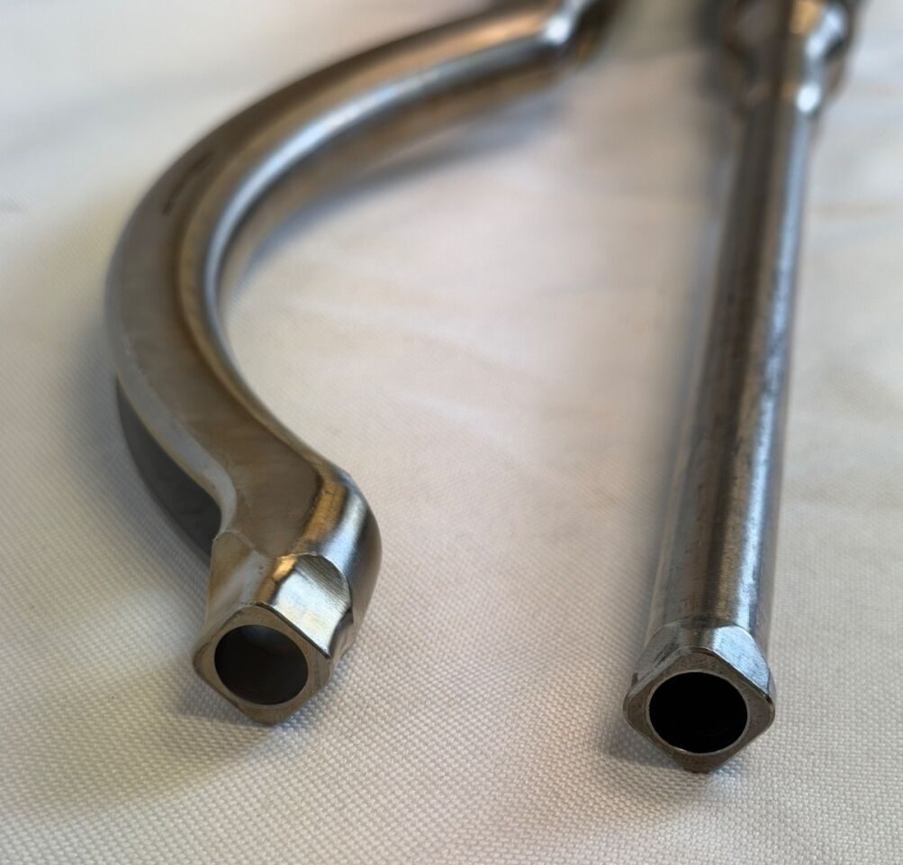 BIOMET 110003453 & 110003451 Pair of Straight & Curved Acetabular Shell Handles Inserters — photo 2