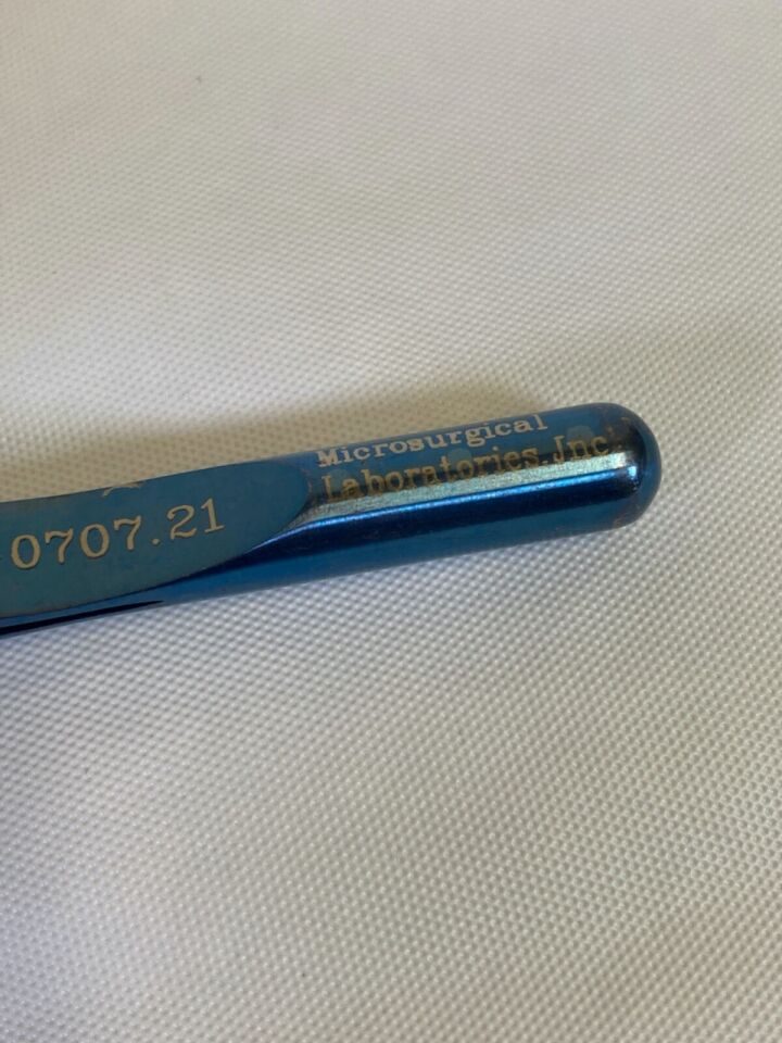 MICROSURGICAL LABS FL0707.21 Wexler Ring Tip 2.5mm Forceps Ti T/C 7.25" Neuro — photo 4