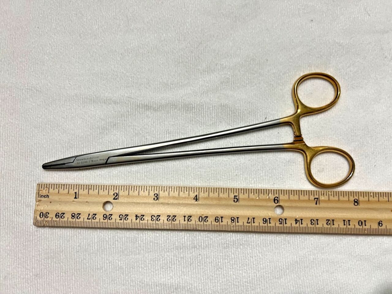 SNOWDEN-PENCER 32-0140-1 Diamond-Jaw Mayo-Hegar Needle Holder 8" Length — photo 4