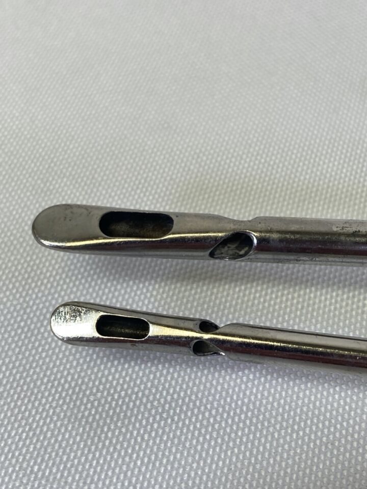 4 Piece w Toomey Connection & Thumb Holes 3 Hole Spatula Cannula — photo 15