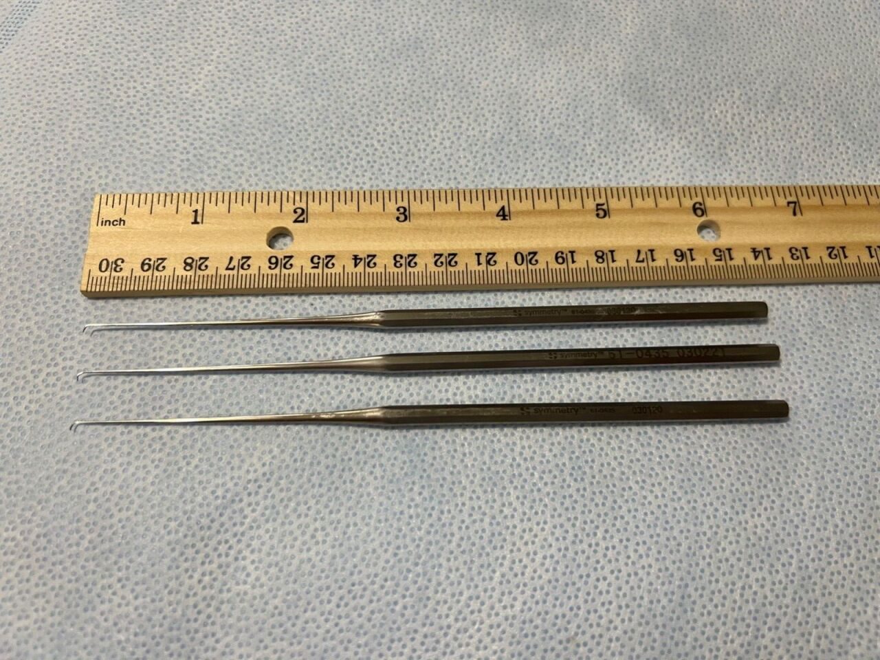 SYMMETRY 61-0435 Paparella Incudostapedial 20deg 0.5 x 1.5mm Set of 3 Paparella Incudostapedial Joint Knives — photo 4