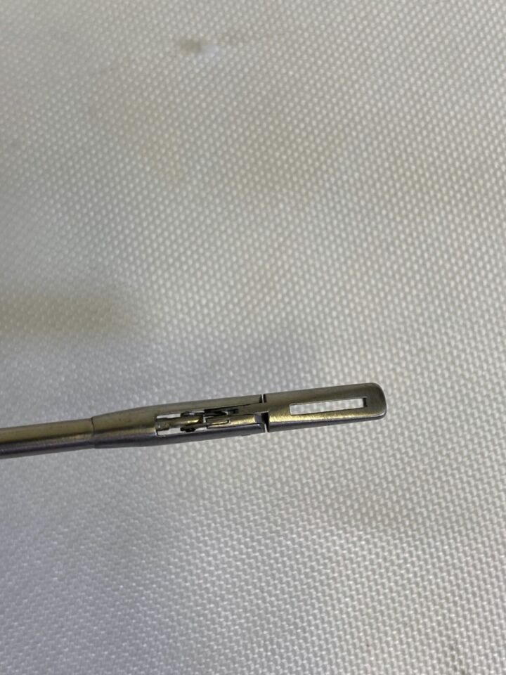 W. LORENZ 34-4390 5mm x 46cm Fenestrated Double Action Grasper ENT Laryngeal — photo 7
