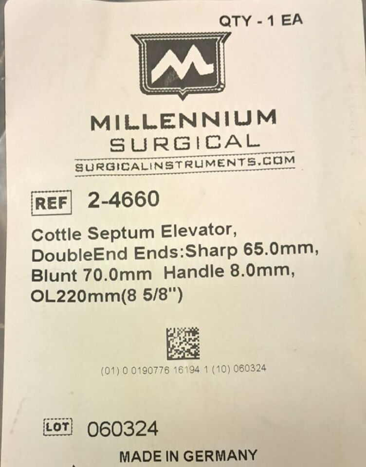 MILLENNIUM 2-4660 Cottle Septum Elevator — photo 2