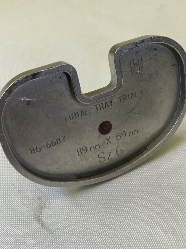 JJ Sizes 2-6 Tibial Keel Punch Handle & Trial Sizers Set of 7 — photo 3