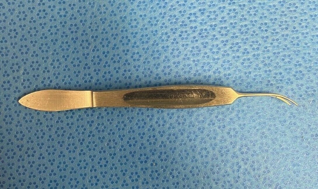 BAUSCH & LOMB E-1926 C Harms-Tubingen Tying Forceps Curved 4" Ophthalmic — photo 2