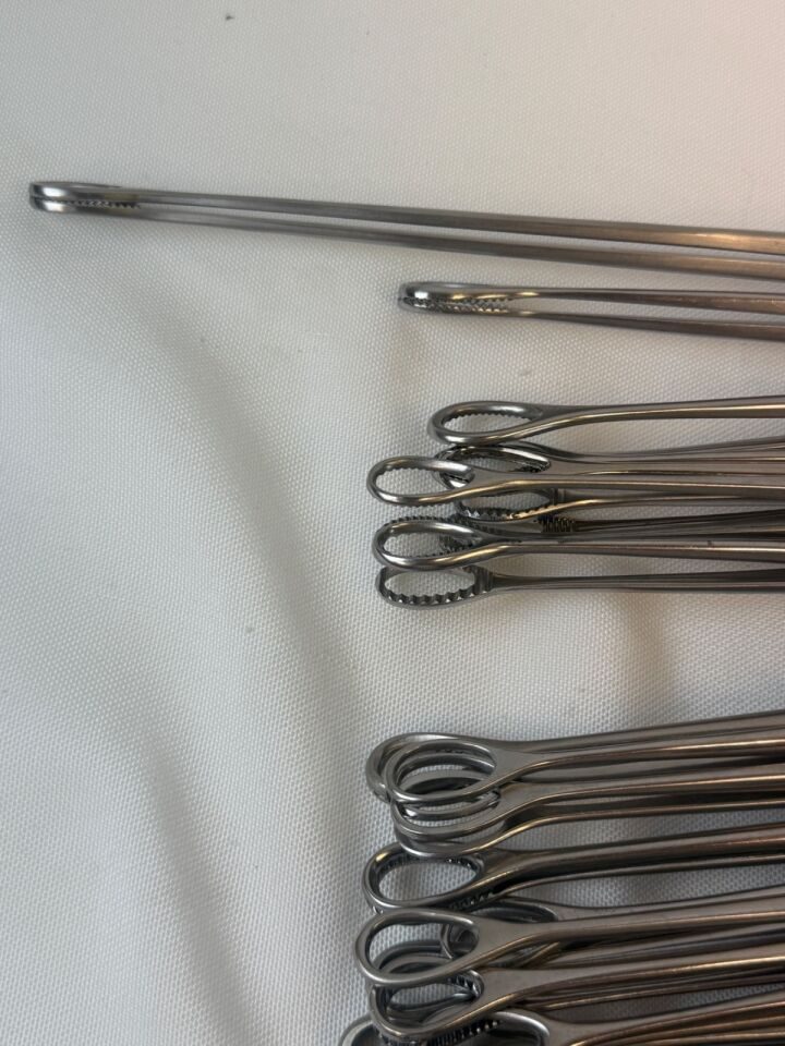 JARIT Foerster Sponge Forceps 7" & 9.5" Lot of 56 w/ Stringer — photo 10