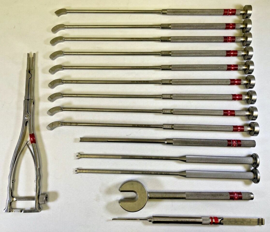 ODEV 7mm - 14mm Trial Sizers Impactor Depth Gauge Mallet 15 Piece Trial Sizers Set w/ Extras