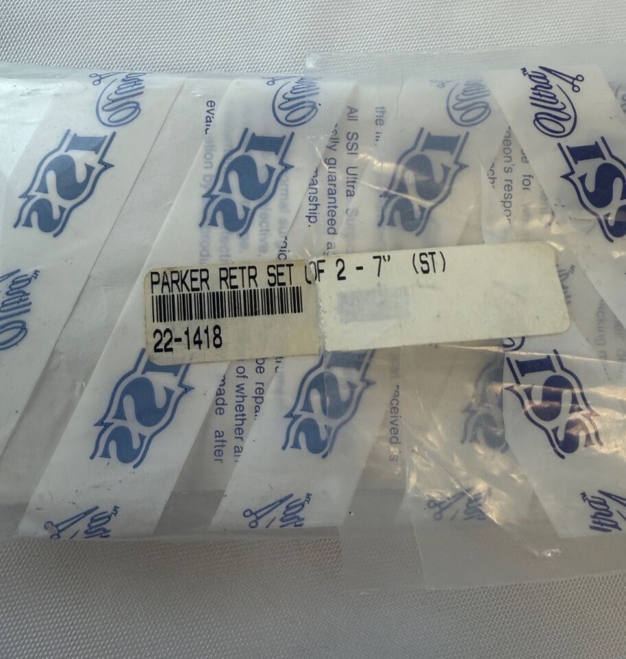 SSI ULTRA 22-1418 Parker Retractors 1/2" x 7" Orthopedic General Surgery - Pair — photo 2