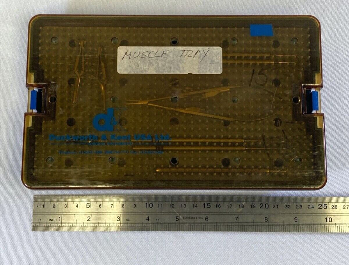 VARIOUS  15 Piece Storz Katena Ophthalmic Muscle Tray w/ Dual Level Sterilization Case — photo 12