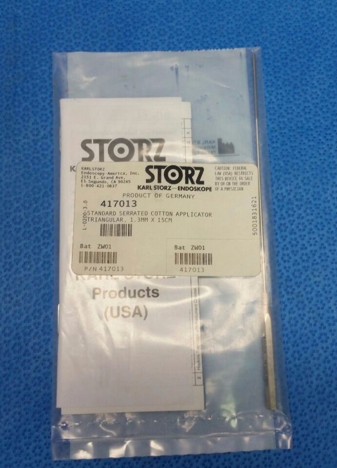 KARL STORZ 417013 Standard Serrated Cotton Applicator Triangular — photo 1