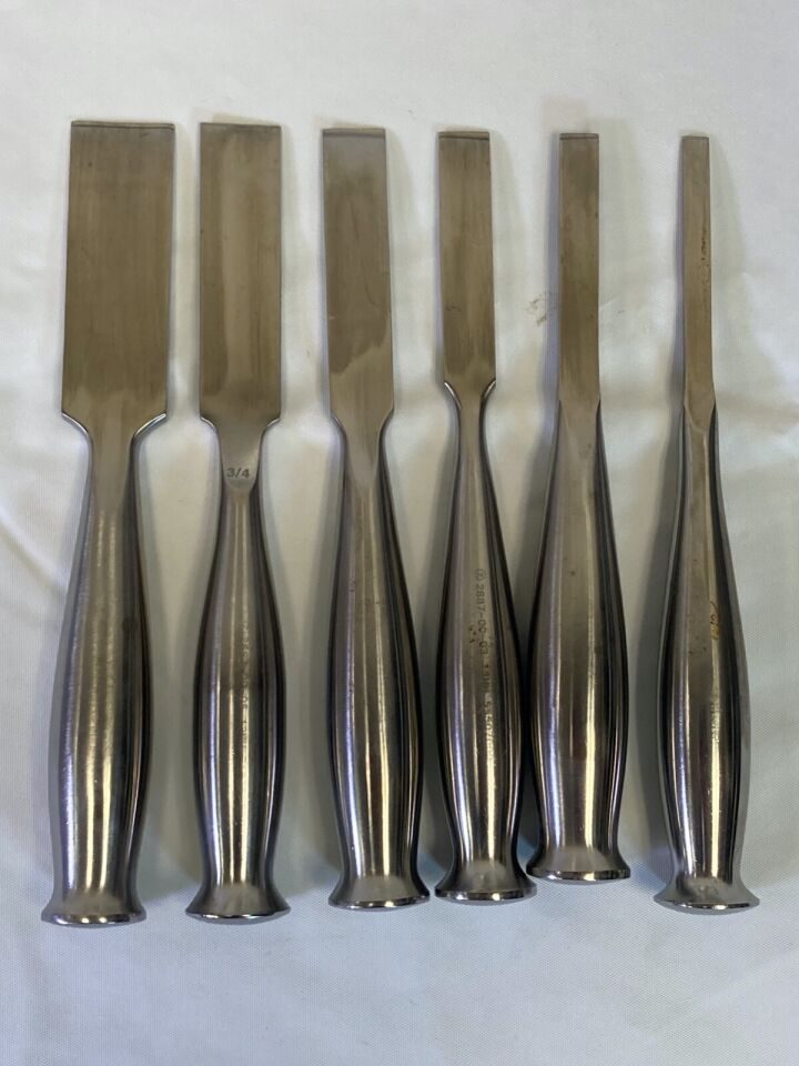 VARIOUS  Set of 15 Zimmer V. Mueller Osteotome Chisel Elevators Set w/ Sterilization Case — photo 10