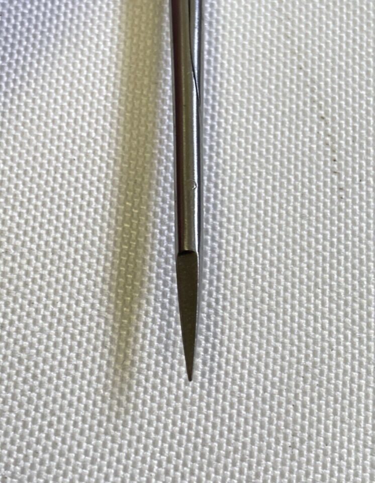 AESCULAP FD105R Micro Vessel Scissors Bayonet Straight Sharp Tips 7.5" — photo 4