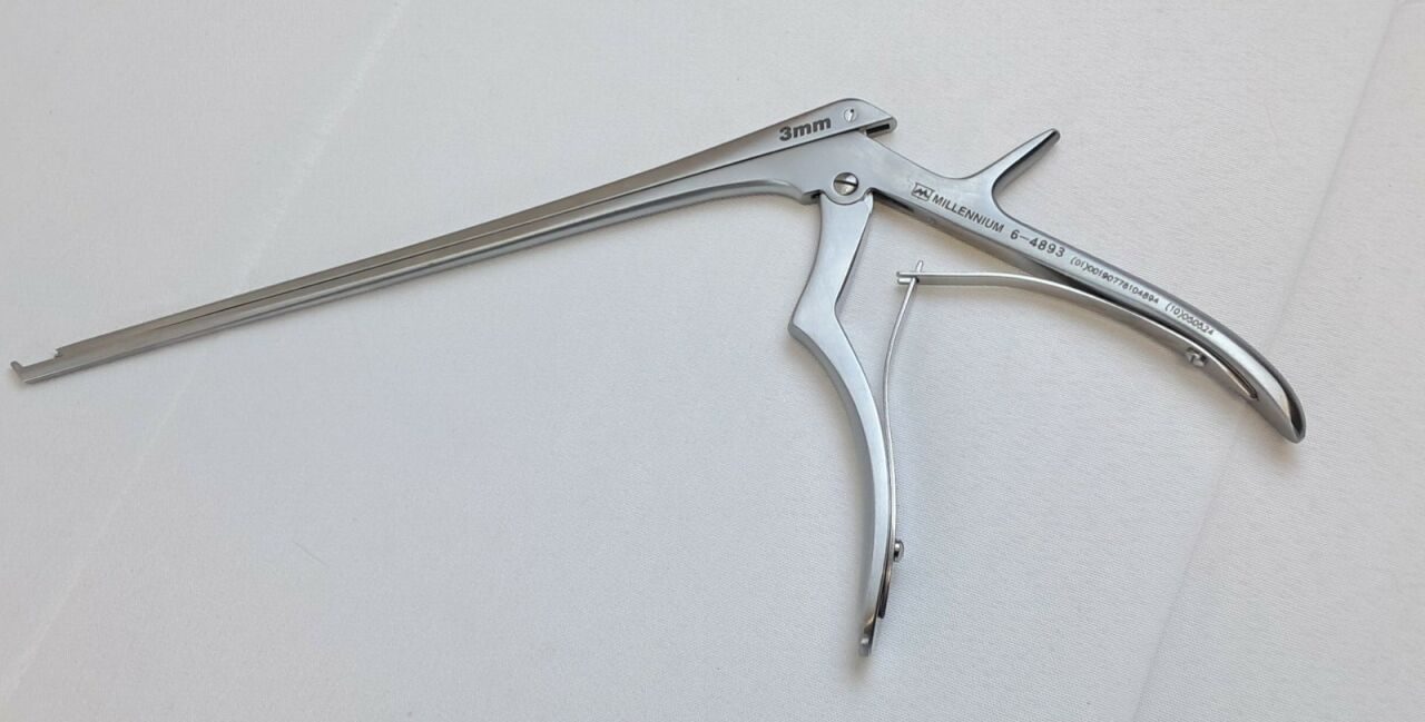 MILLENNIUM 6-4893 40 Deg. Up 8In. 3mm Kerrison Ejector Rongeur Micro Hand