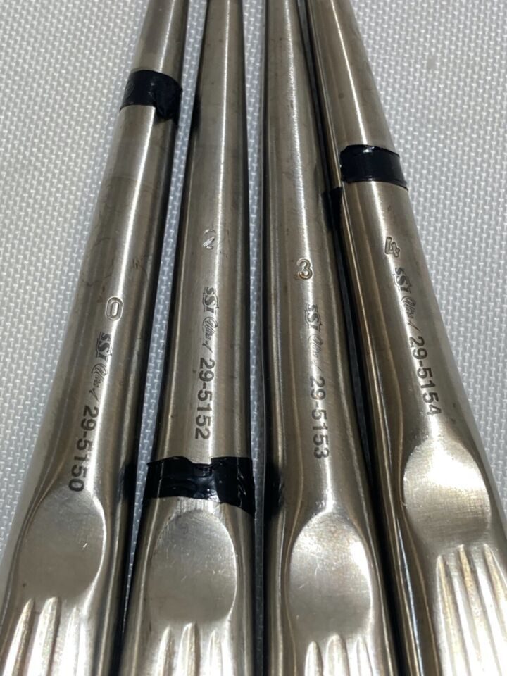 SSI ULTRA 7" Sizes 0/1/3/4 Brun Bone Curettes - Set of 4 — photo 4