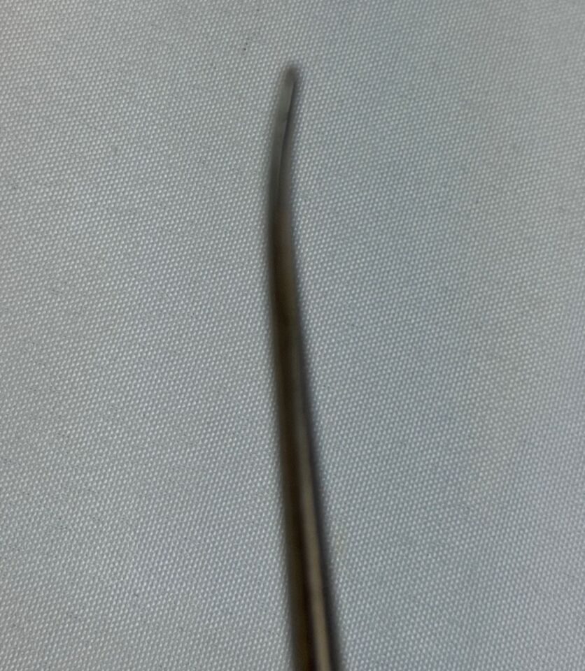 LIFE INSTRUMENTS 525-0904-1 4mm Penfield Probe Slight Curve 10" Neuro Spine — photo 6