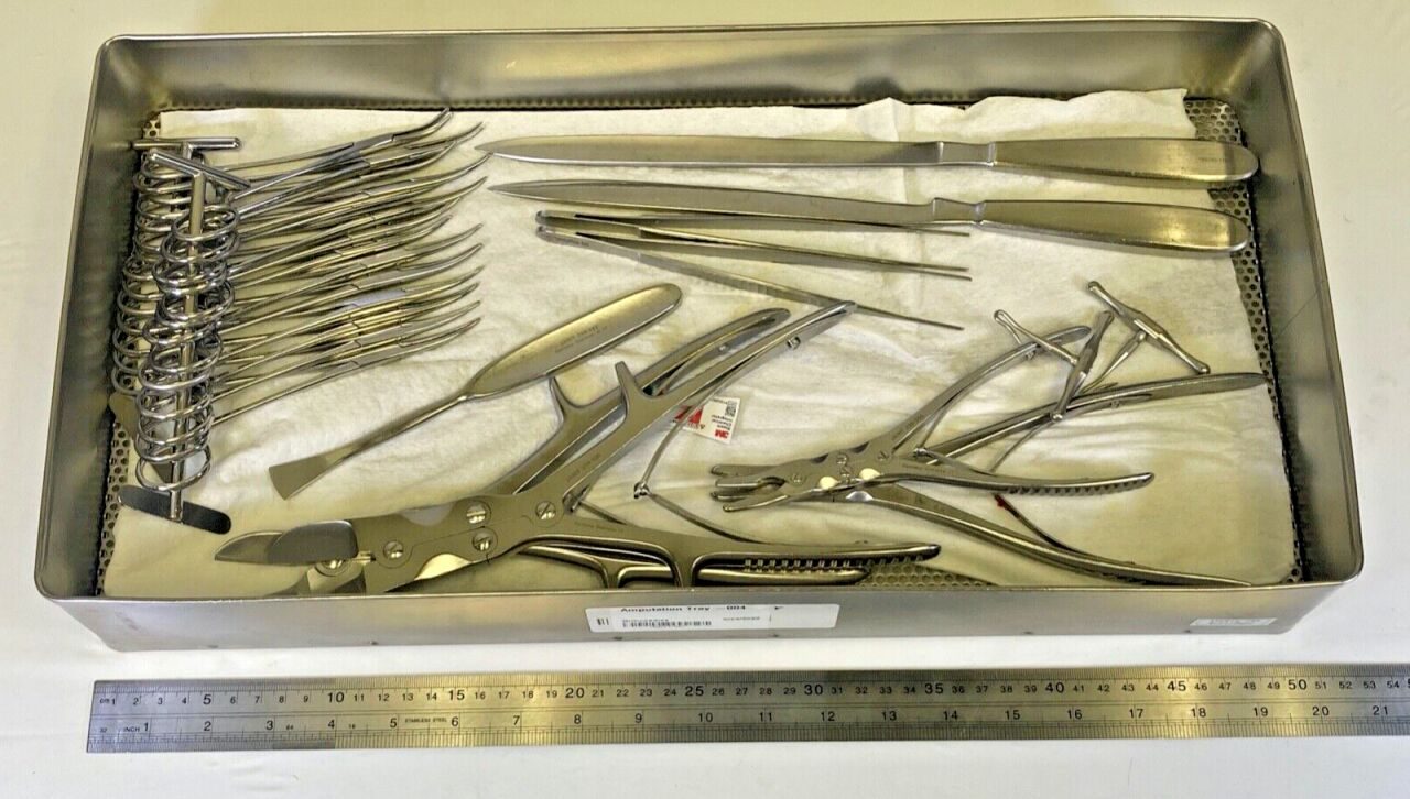 JARIT Various 25 Piece Amputation Tray w/ Sterilization Basket — photo 13