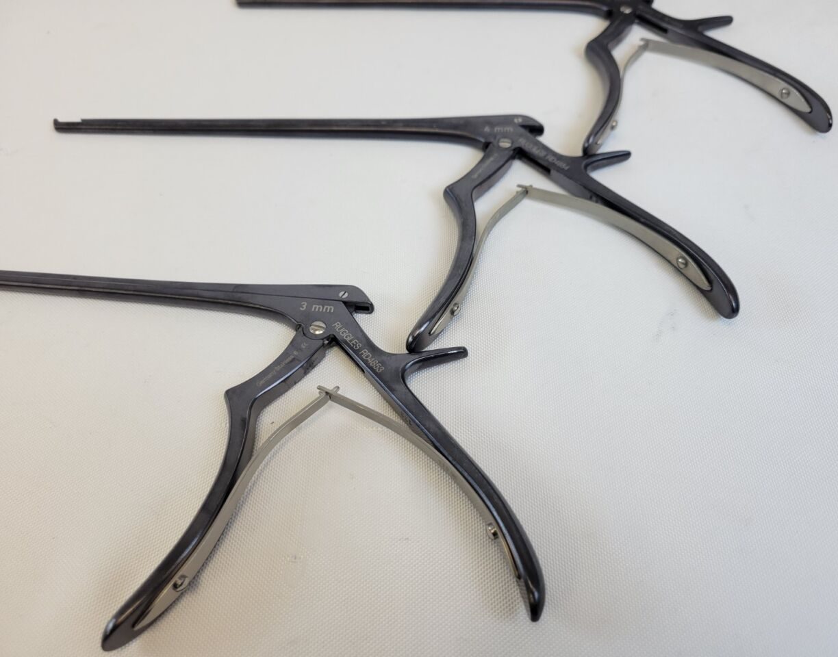 RUGGLES Various Kerrison Rongeurs, 8", 40 Upward Bite Angle, With Case — photo 5