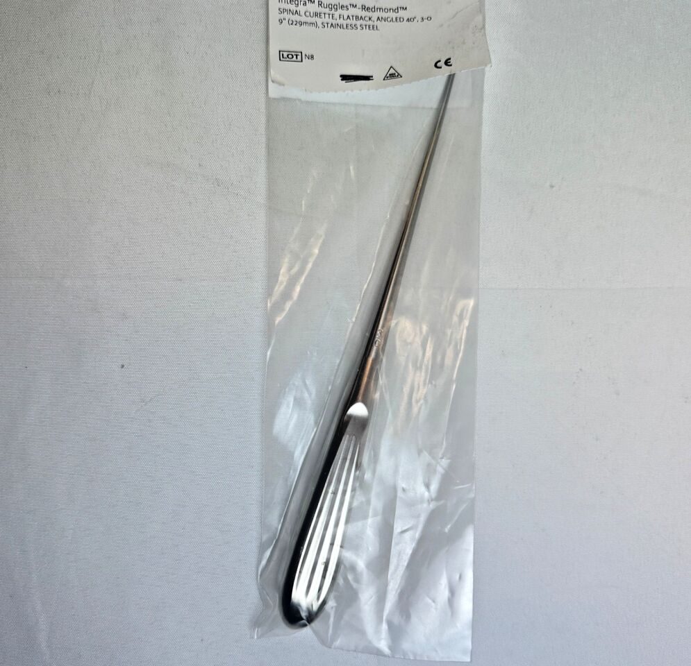 RUGGLES R-2822 Spinal Curette FlatBack Angled 40deg 9" — photo 3