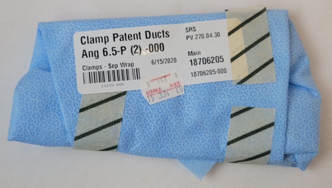 PILLING 35-4721 Miniature Pediatric Clamp DeBakey Jaw Angled 6 3/8" Set of 2 — photo 8