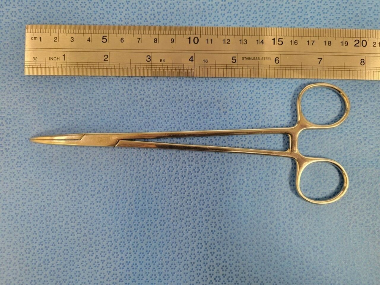 JARIT 450-310 Serrated Jaw Half Curved Schnidt Tonsil Forceps 7.5" — photo 6