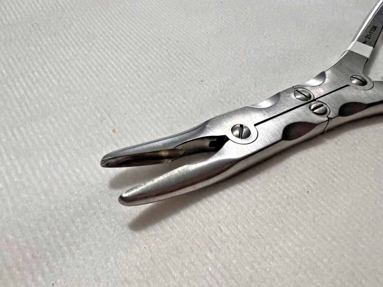 SYMMETRY 31-1104 Beyer Nasal Rongeur Forceps Curved 4mm Bite 7" Length ENT — photo 3